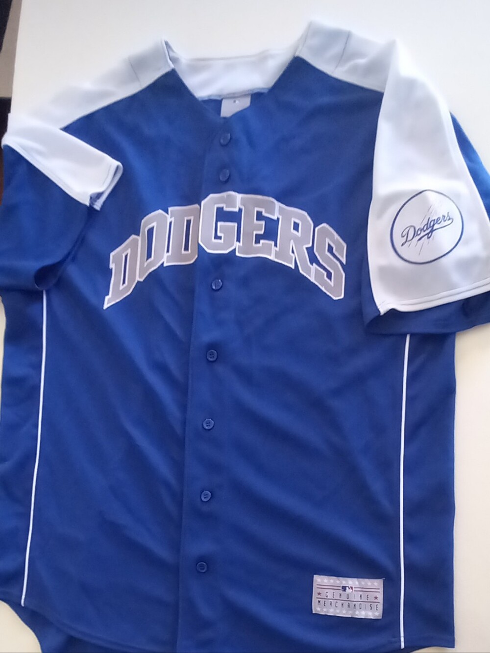 Youth Royal Blue Button-Up Jersey